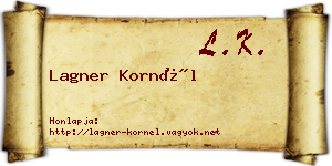 Lagner Kornél névjegykártya